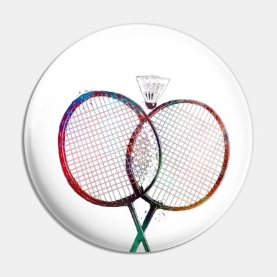 Badminton Sport Art Badminton Pin Official Badminton Merch