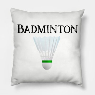 Badminton Sports Throw Pillow Official Badminton Merch