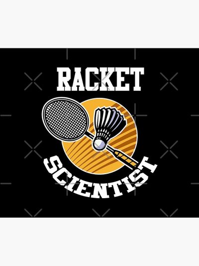 Funny Badminton Player Racket Scientist Badminton Gift Tapestry Official Badminton Merch