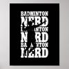 mens badminton silhouette shuttlecock player poster r8bcd2bb24cd84b1b8bf73c12d444f8e8 wva 8byvr 1000 - Badminton Gifts