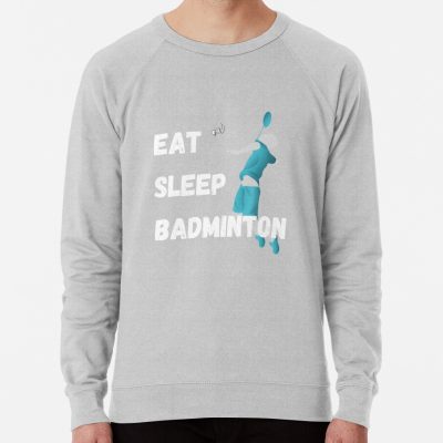 Badminton Eat Sleep Badminton Vintage Sweatshirt Official Badminton Merch
