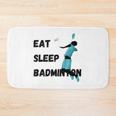 Badminton Eat Sleep Badminton Vintage Bath Mat Official Badminton Merch