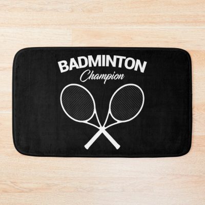 Badminton Champion I Racket I Shuttlecock I Badminton Bath Mat Official Badminton Merch
