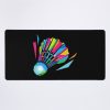 Badminton Shuttlecock Colorful Pop Art Mouse Pad Official Badminton Merch