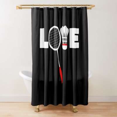 Badminton Love Shower Curtain Official Badminton Merch