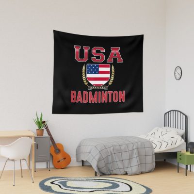 Usa Badminton Tapestry Official Badminton Merch
