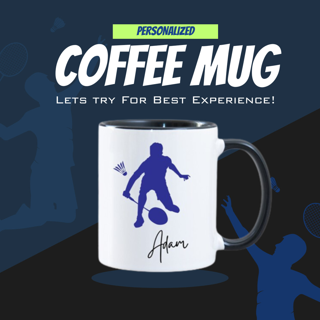 Personalized Badminton Mug