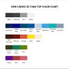 tank top color chart - Badminton Gifts Store